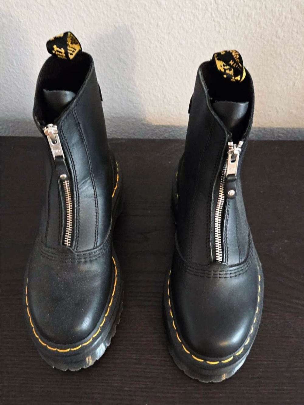 Dr. Martens Women's Jetta Sendal
Black Zip-Up Leather Boots